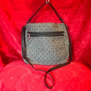 Thirty-one Everything crossbody - black dots tweed